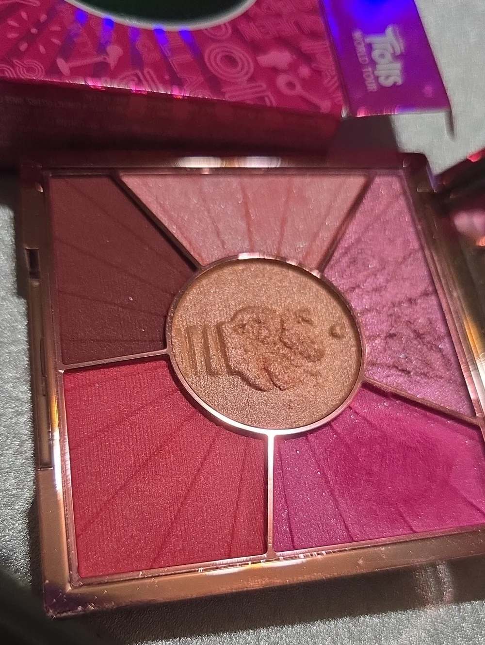 POP PUR X Trolls SWATCHED RARE Pressed Eye Palette Euc